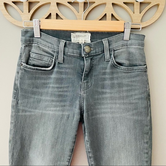 Current/Elliott Skinny Raw Hem Jeans Gray Sz 26 - Picture 11 of 11